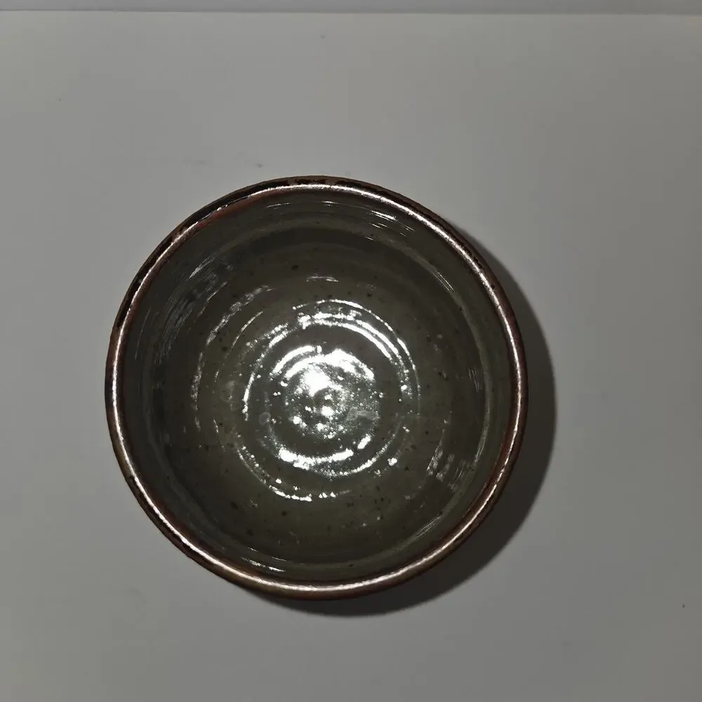 Vintage Mary Humphrey Michigan Studio Pottery Stoneware Tumblers Cups - Pair